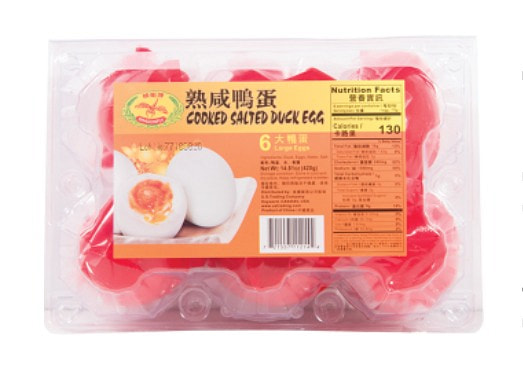 Chinese Cooked Salted Duck Eggs – 2 Packs, 1 Dozen Eggs Total, Ready To Eat, USA Seller With Free Shipping
