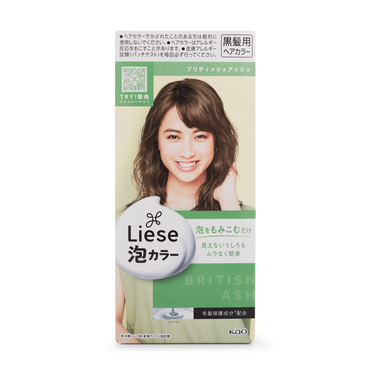 Kao Liese Prettia Foam Hair Color, British Ash 1 each*24 pack