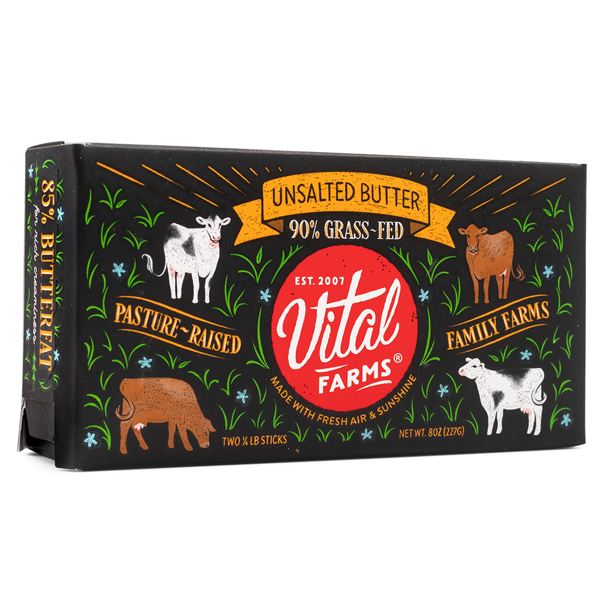 Vital Farms 無塩バター 8 オンス - Weee!