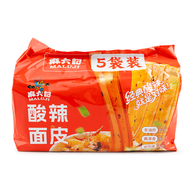 Broad Noodle Sour and Hot Flavor(5-pack) 475 g