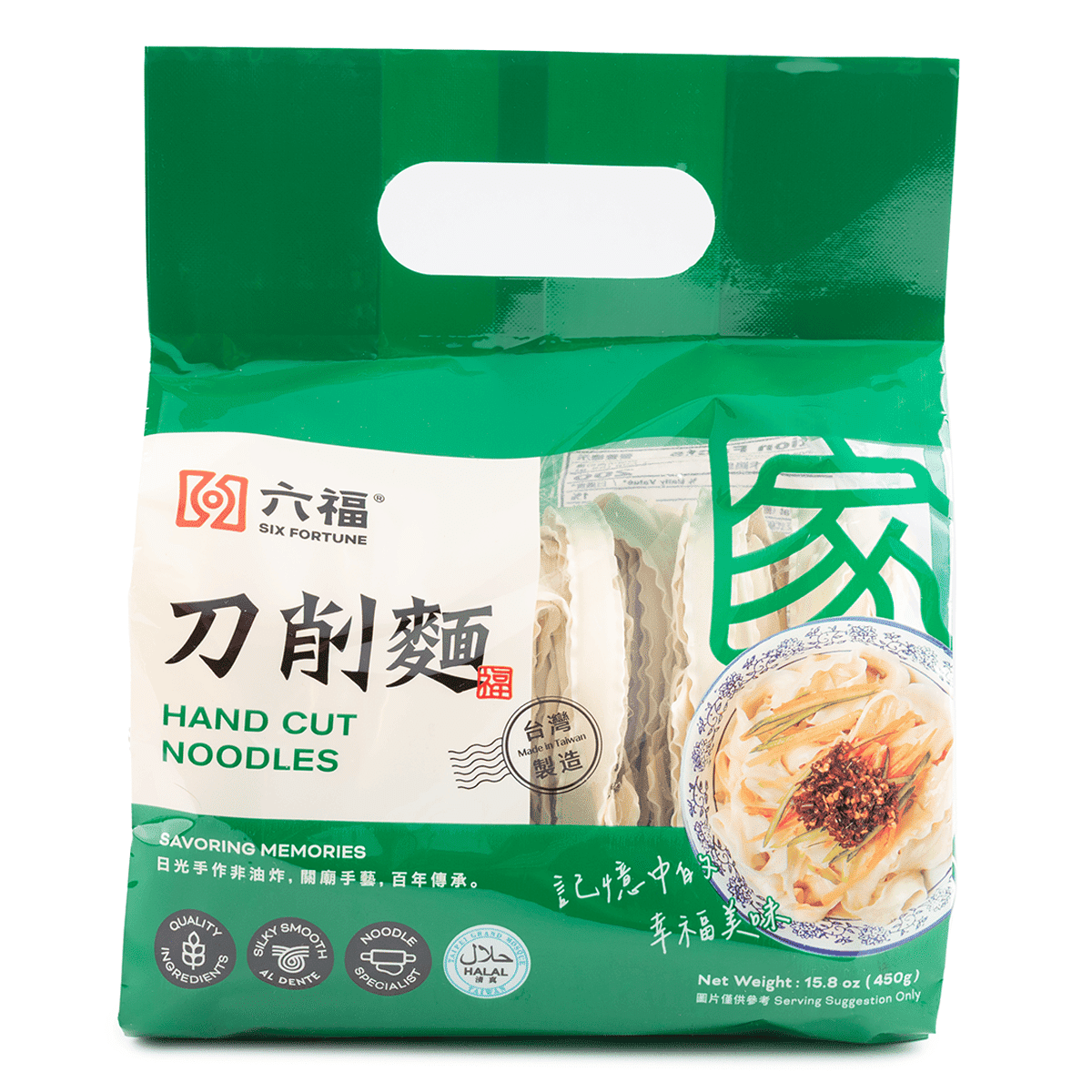 六福 刀削面 新旧包装混发 450 克