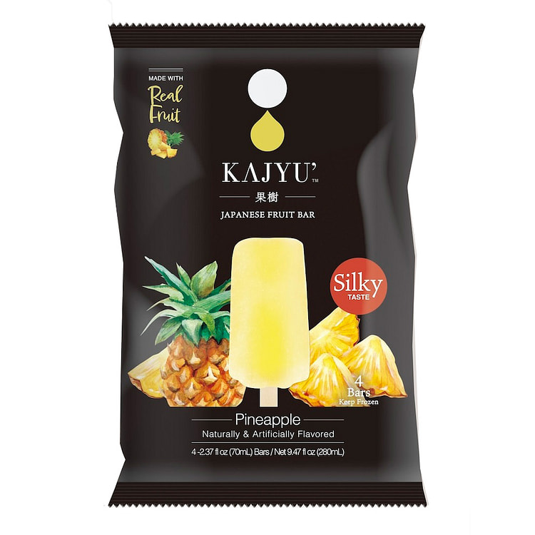 Kajyu Japanese Fruit Pineapple Pop 4P 9.47 fl.oz