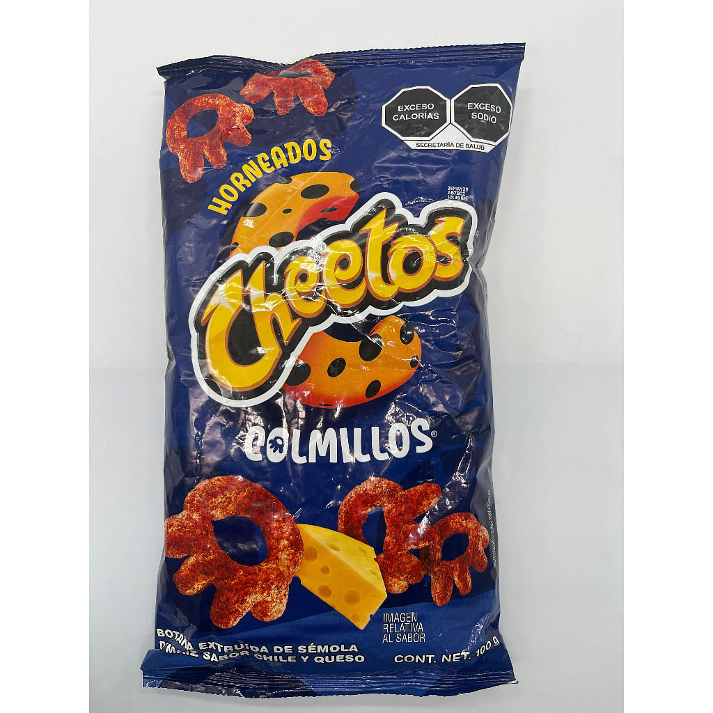 Cheetos Colmillos Corn Snack, Cheese and Chili Pepper Flavor 100 g*17 pack