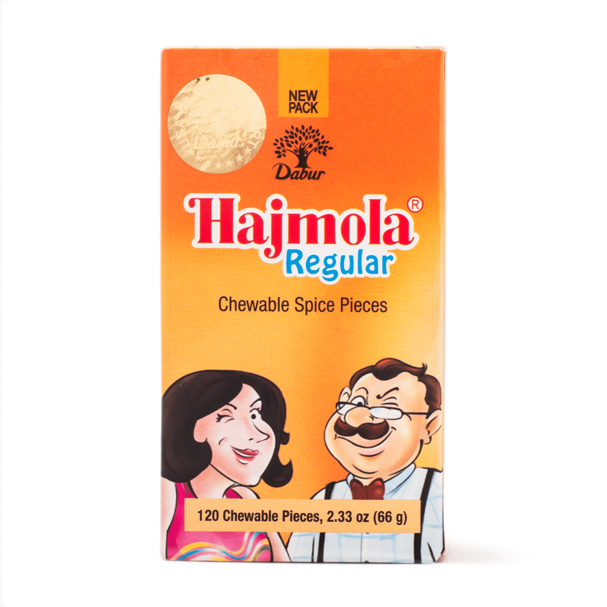 Pedaços Mastigáveis de Especiarias Regulares, Dabur Hajmola 66 grama(s)