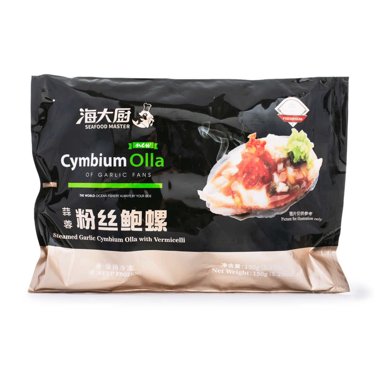 Seafood Master Steamed Garlic Cymbium Olla with Vermicelli, Frozen 150 g