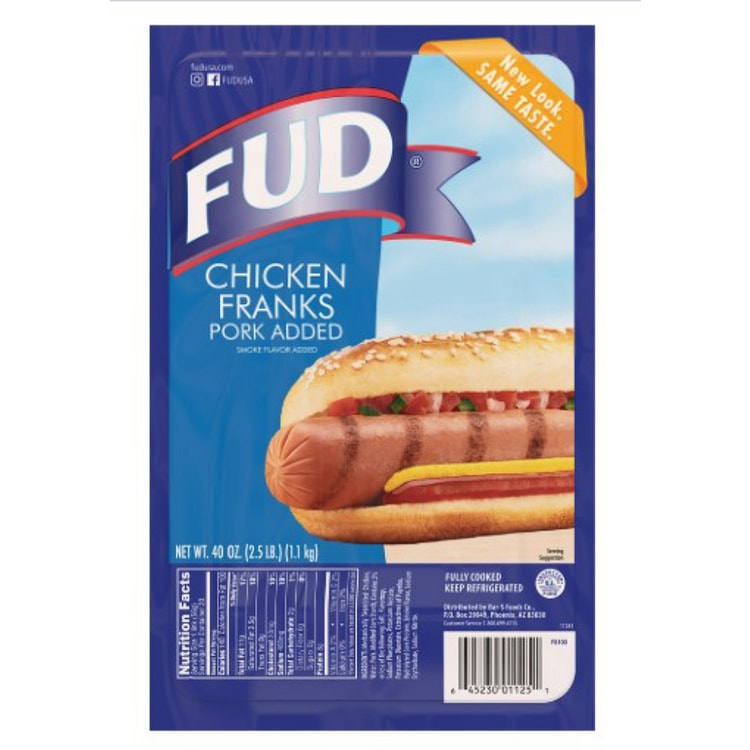 Fud Salchichas de Pollo con Puerco 40 onza(s)