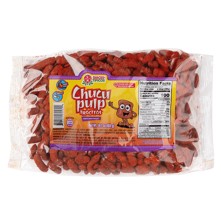 Dulces Tipicos Chucu Pulp Trocitos 14.1 oz