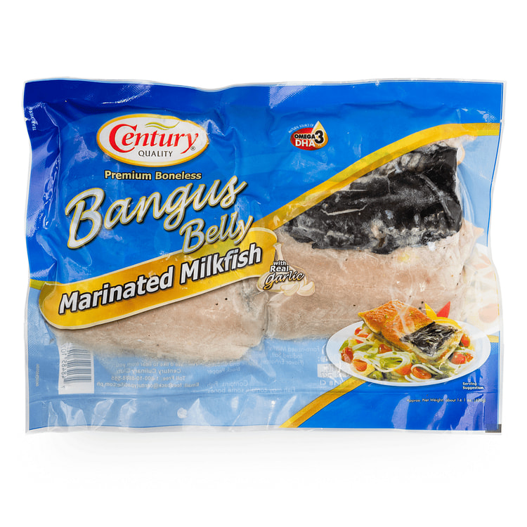 Century Quality Frozen Deboned Marinated Milkfish Belly (MBLY) 400 克