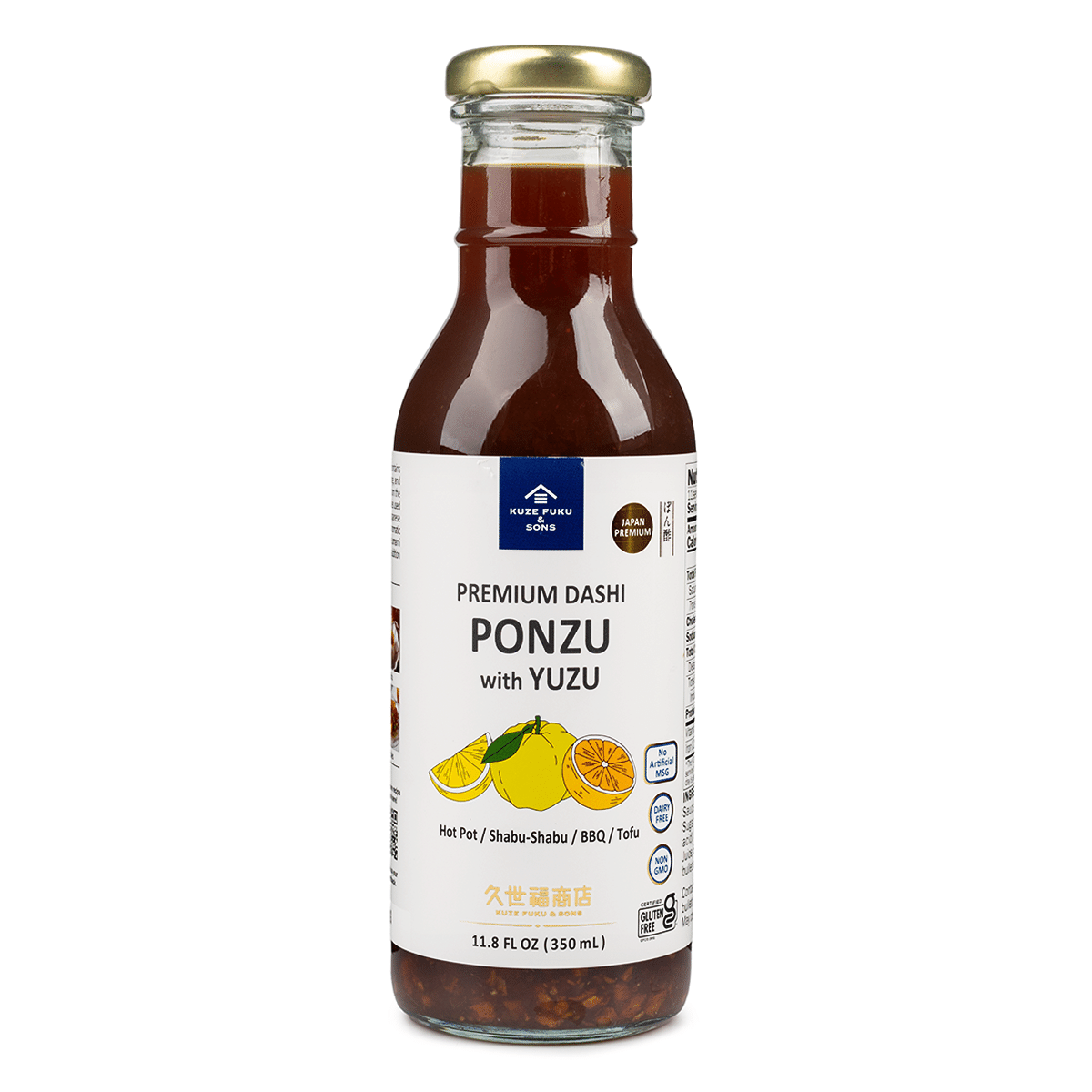 Kuze Fuku & Sons Premium Dashi Ponzu with Yuzu 11.8 fl.oz*6 pack