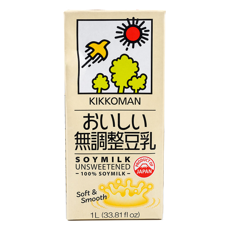 KKM 无糖香浓豆奶 1升装 33.81 液盎司