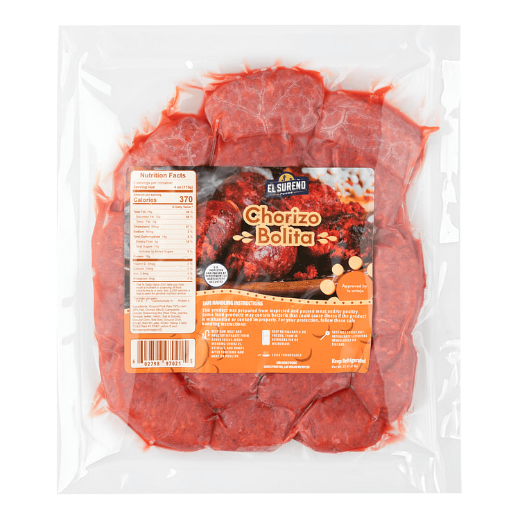 El Sureno Foods Chorizo Bolita 32 oz