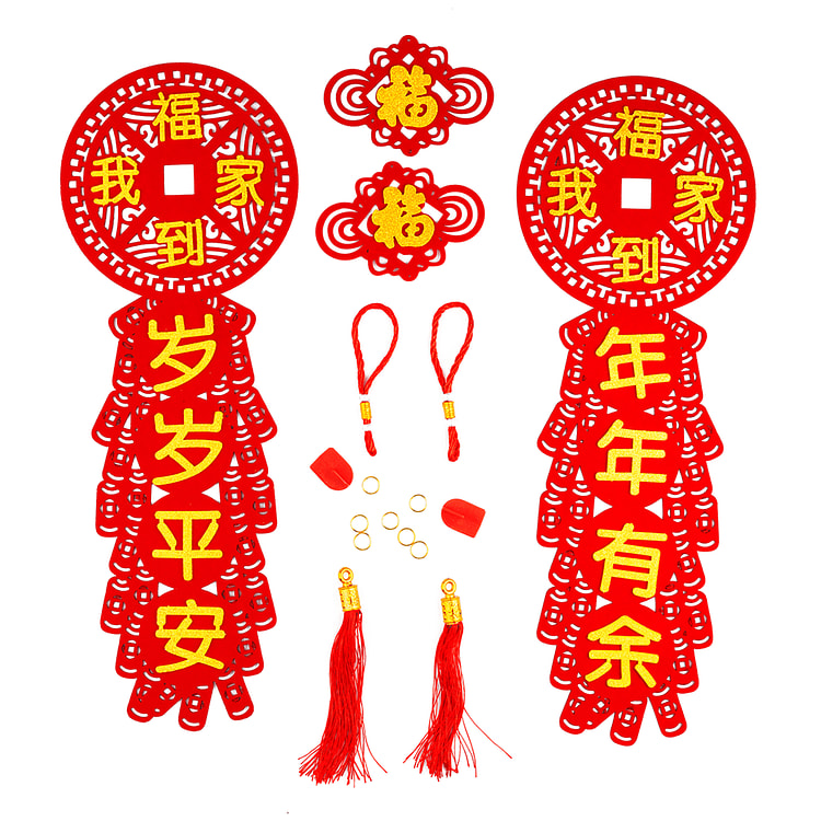 鞭炮四字对联 1 份