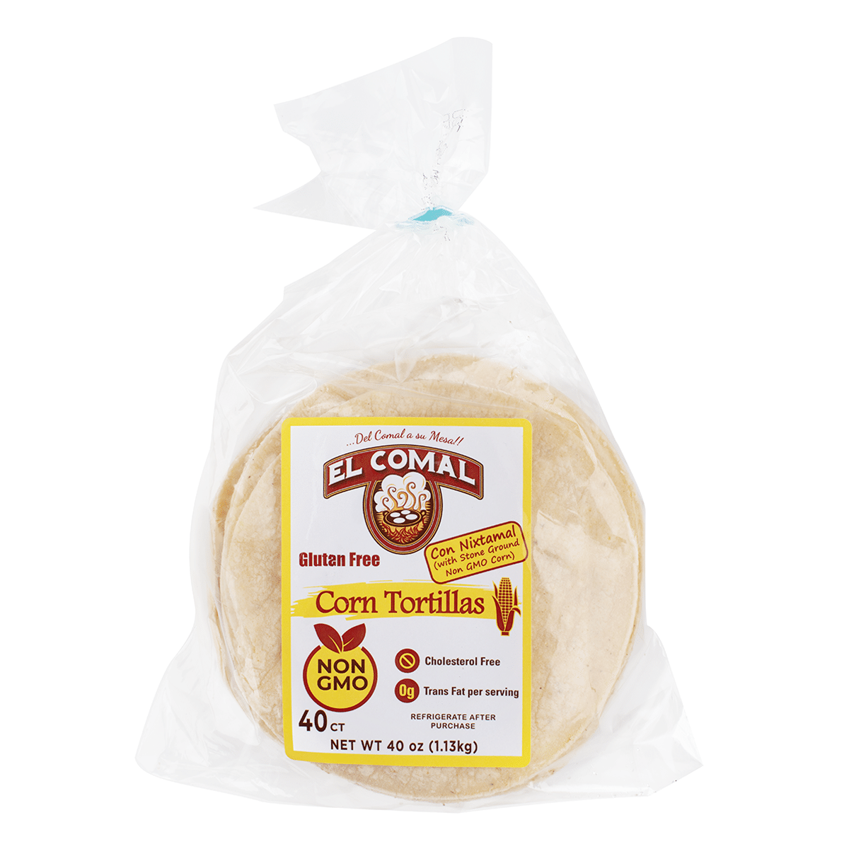 El Comal Non GMO Corn Tortillas 1 oz*40 counts