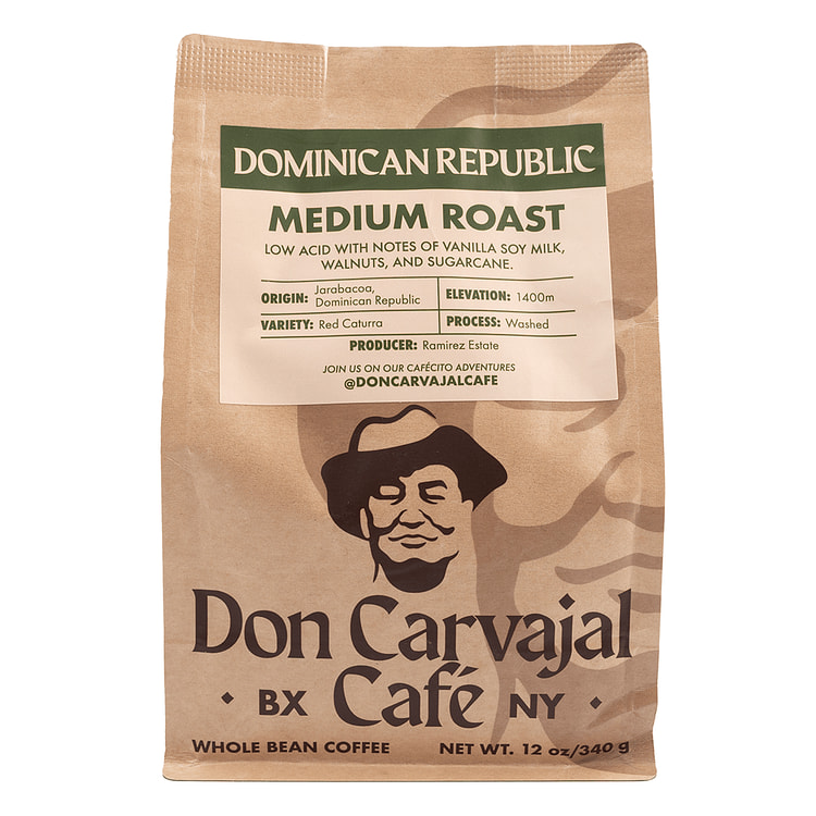 Don Carvajal Jarabacoa Cafe de Grano Entero Tostado 12 onza(s)