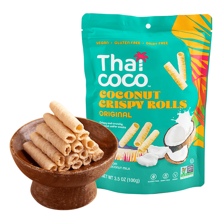 Thai coco 椰子脆蛋卷 原味 100 克