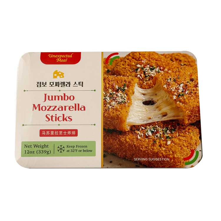 Jumbo Mozzarella Cheese Sticks 12 oz