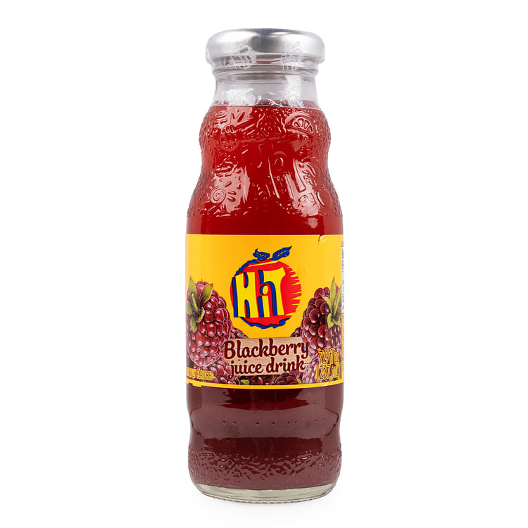 Hit Blackberry Juice Drink Glass 237 ml