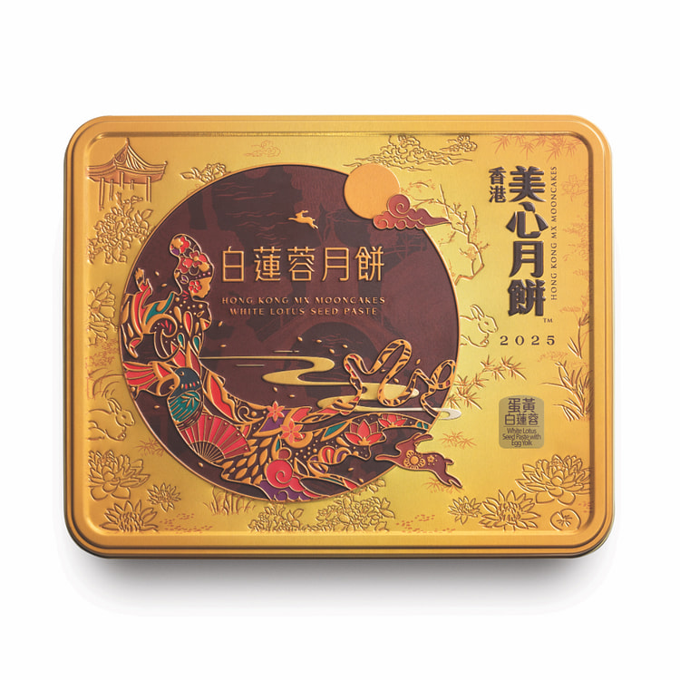 香港美心 蛋黄白莲蓉月饼 740 克