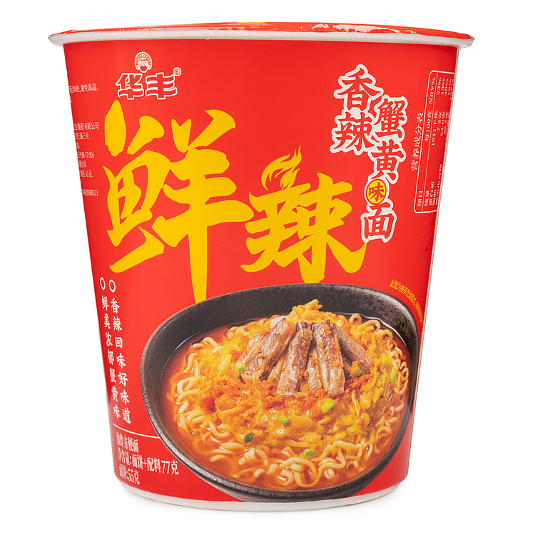 华丰 杯面香辣蟹黄味 77 克