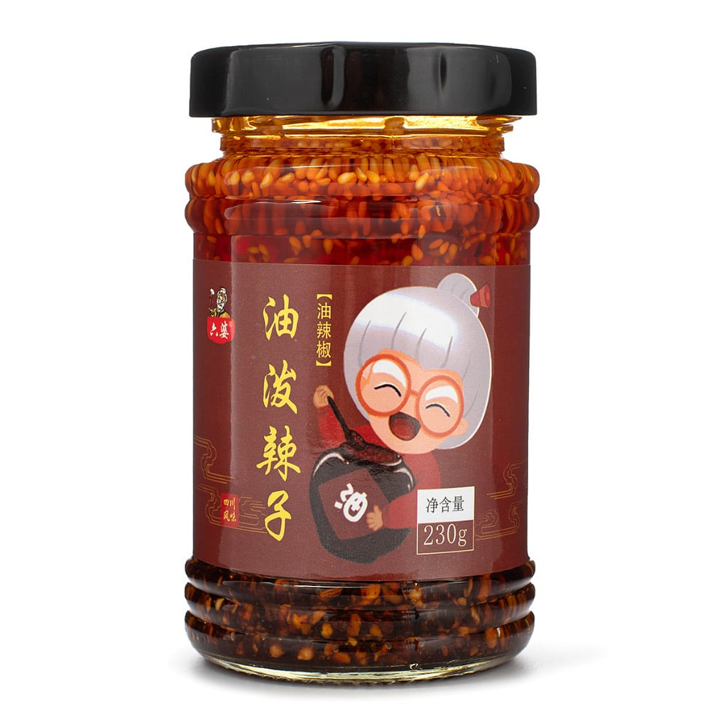 六婆 油泼辣子 油辣椒 230 克