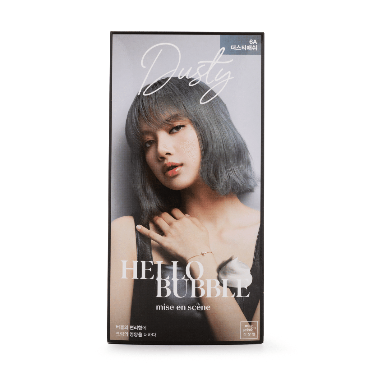 MiseEnScene Hello Bubble泡ヘアカラー剤6Aリネングレー 1 カウント