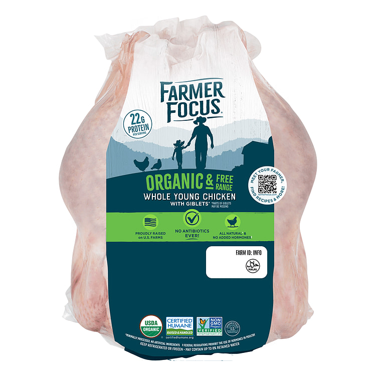 Organic & Free Range Chicken Whole Frozen 4-5 lb