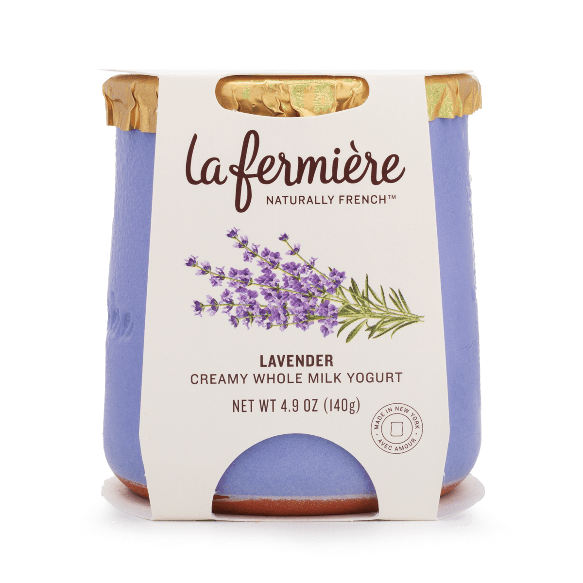 Yogur de Leche Entera Cremoso Sabor Lavanda La Fermiere 4.9 onza(s)