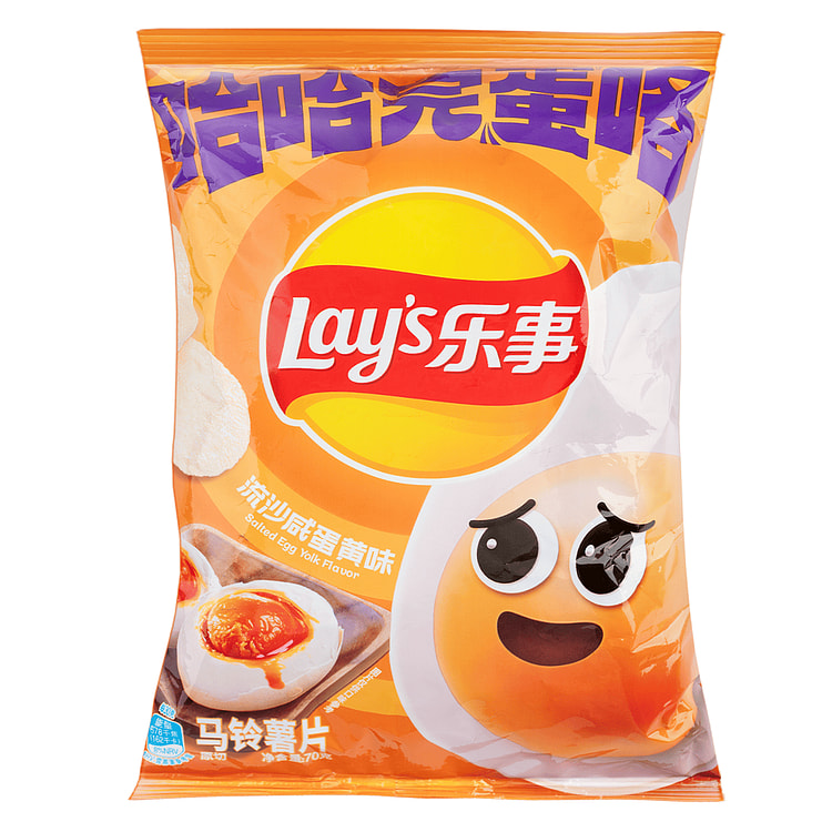 乐事 哈哈完蛋咯 流沙咸蛋黄味 70 克