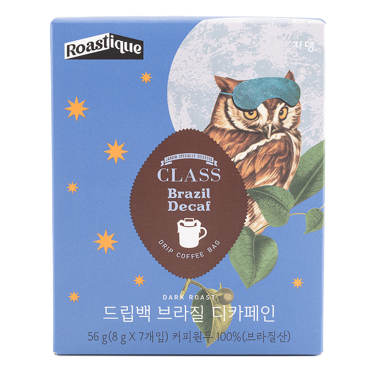 Roastique Class Dirp Coffe Bag Brazil Decaf 0.28 oz*7 pack