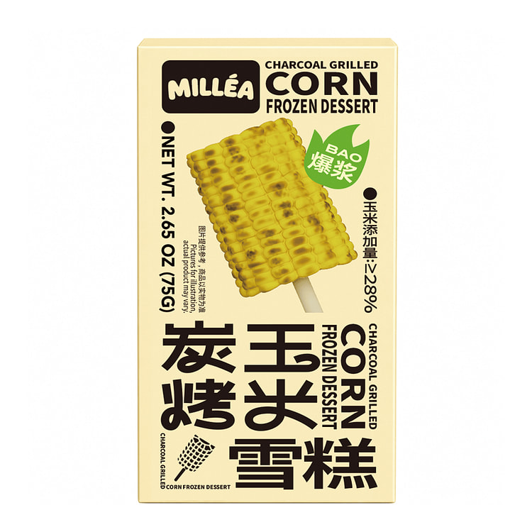MILLEA Charcoal Grilled Corn Frozen Dessert 75 g (min 2)