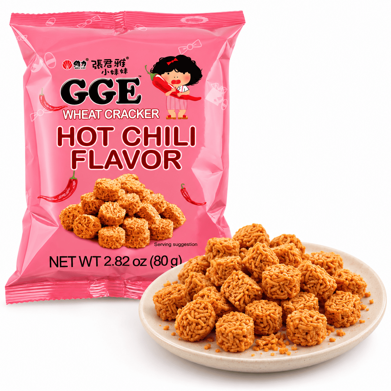 Wei Lih GGE Ramen Snack Hot Chili flavor 80 g