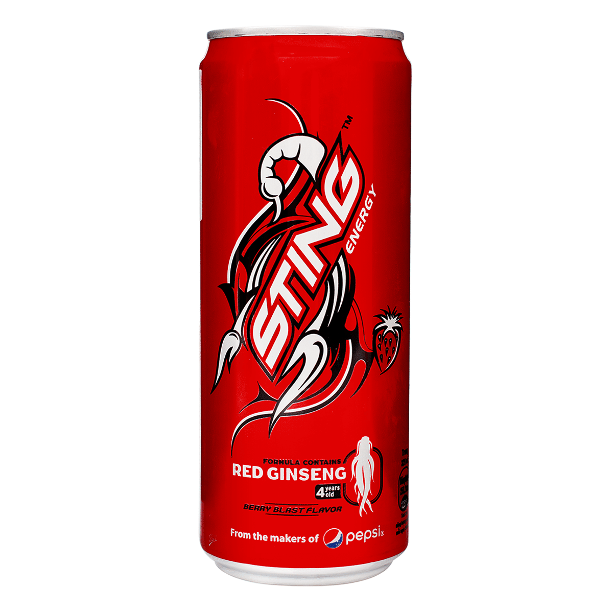 Sting Nuoc Tang Luc Energy Drink with Red Ginseng, Strawberry Flavor 11 fl.oz