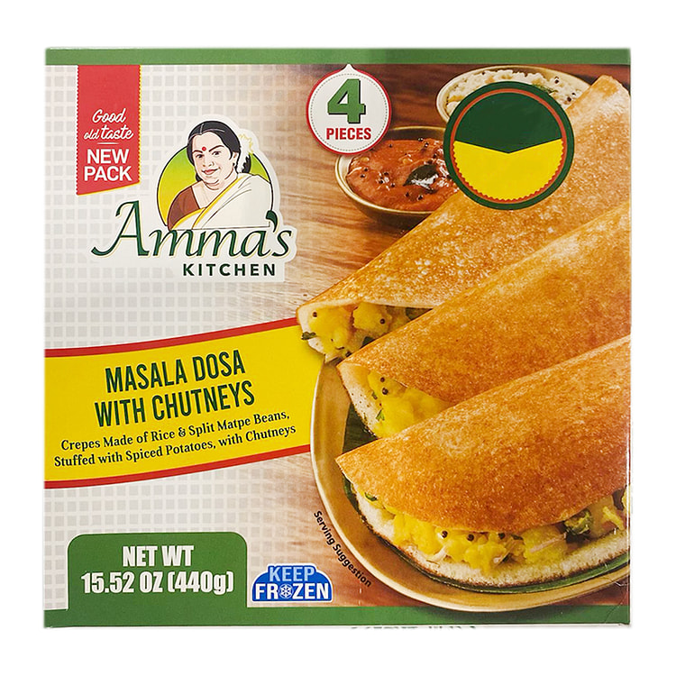 Amma's Kitchen Masala Dosa With Chutneys 440 g