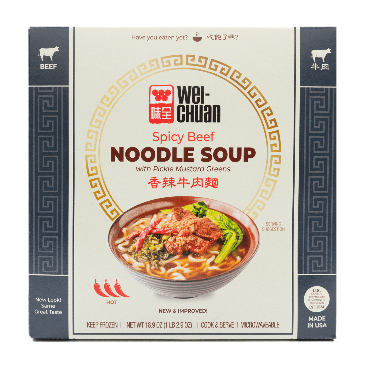 味全香辣牛肉面 冷冻 18.9 盎司