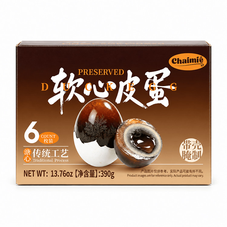 Chaimi Traditional Craft Soft-Centered Preserved Eggs (6-Pack) 65 g