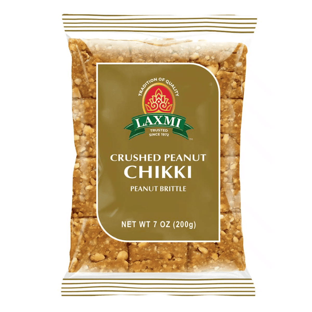 Laxmi Crushed Peanut Chikki/ Peanut Brittle 200 g