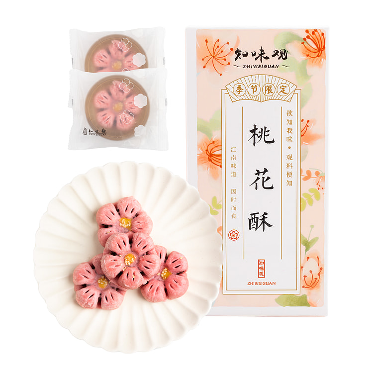 知味观桃花酥 奶油红豆馅 5.6 盎司