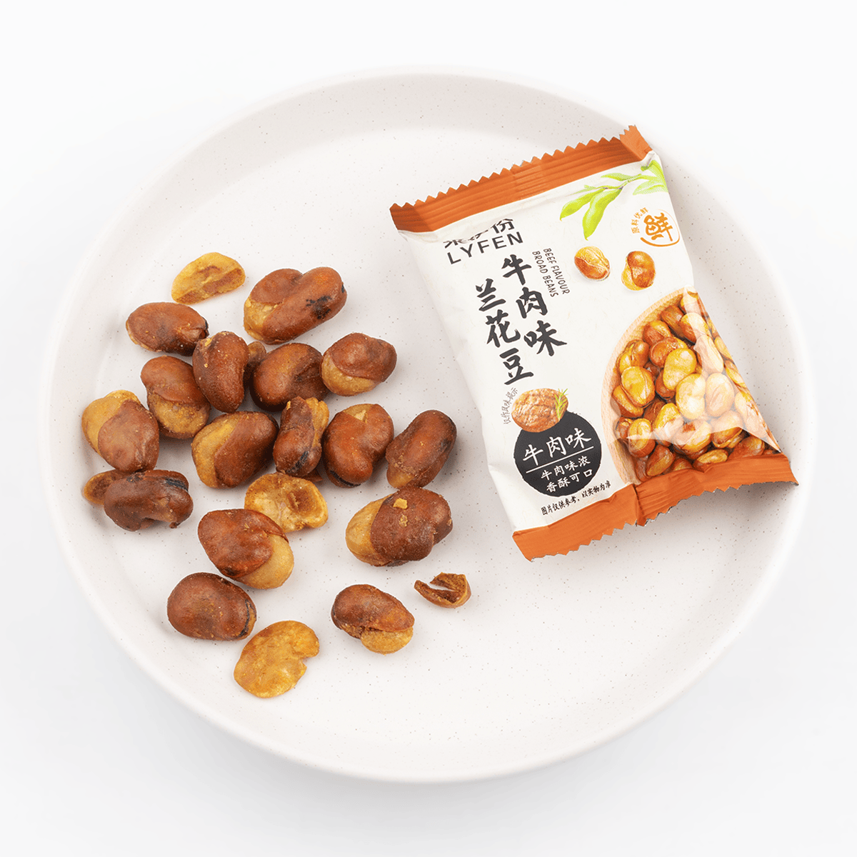 LYFEN 味付けそら豆 牛肉味 205 グラム - Weee!