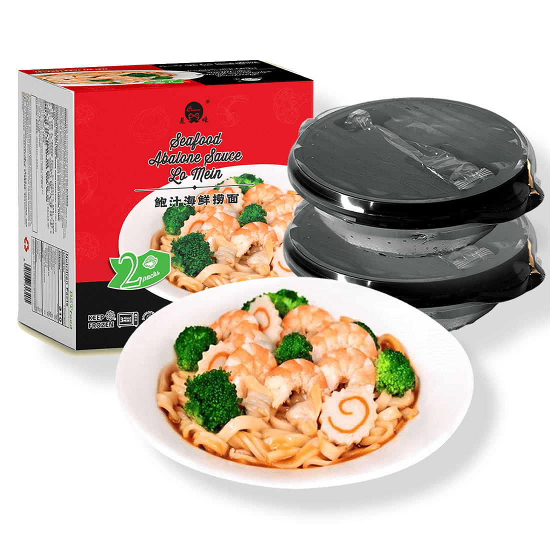 Seafood Abalone Sauce Lo Mein, Frozen 16 oz