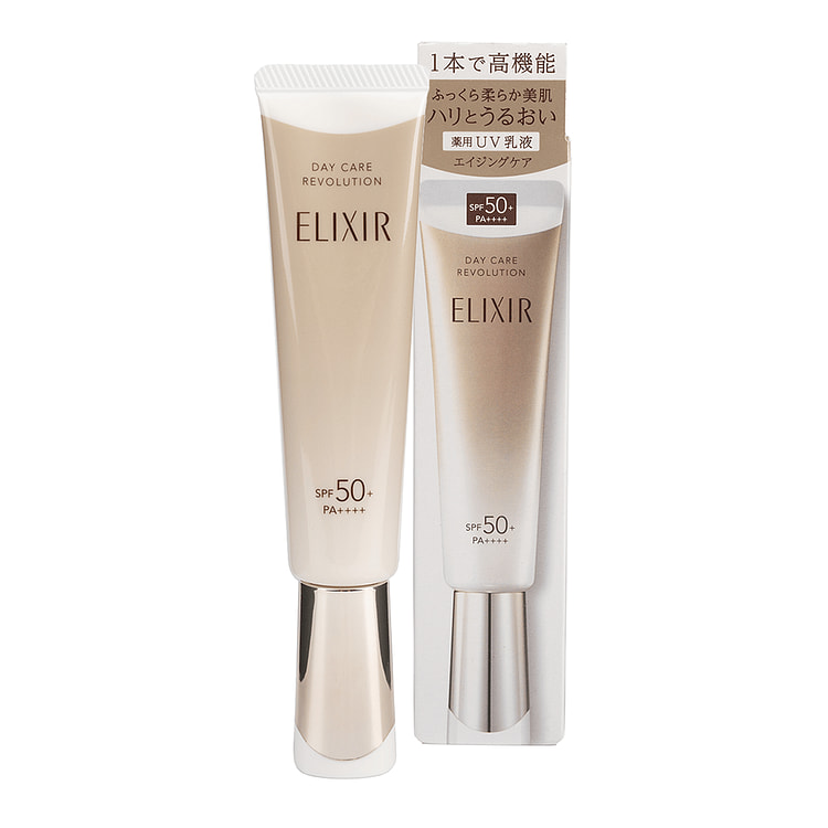 SHISEIDO 엘리시르 슈페리어 데이 케어 레볼루션 SPF50+ PA++++ 35 밀리리터