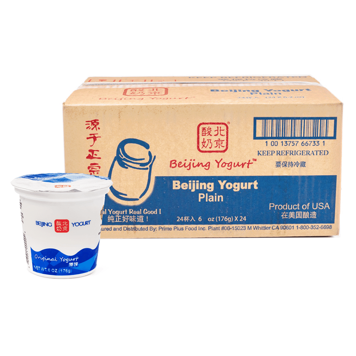 Beijing Yogurt 플레인 요거트 24개입 6 온스*24 개
