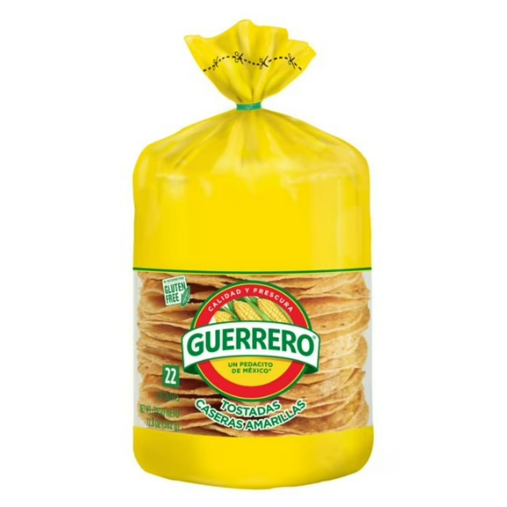 Guerrero Classic Yellow Tostadas 0.58 oz*22 counts