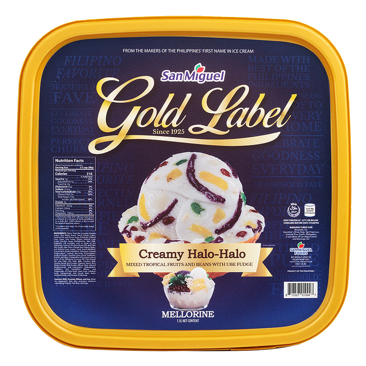 San Miguel Gold Label Halo Halo Ice Cream 50 オンス