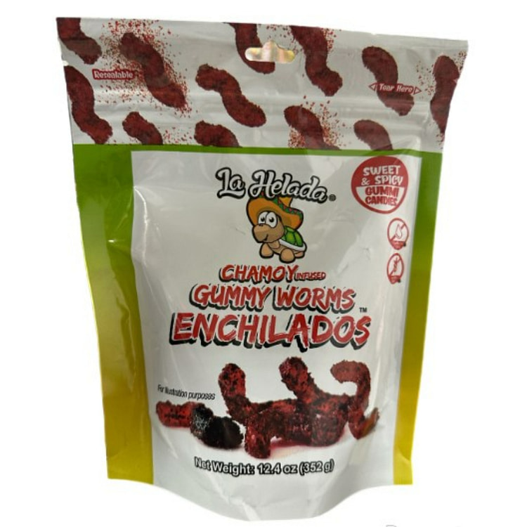 La Helada Gusanos de goma de chamoy 8 Caja de