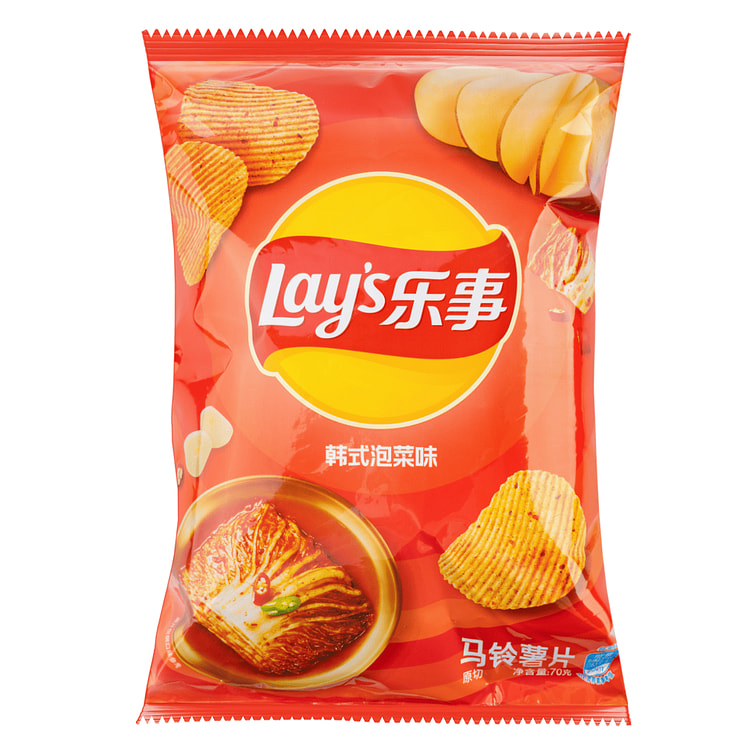 乐事 薯片 韩式泡菜味 70 克