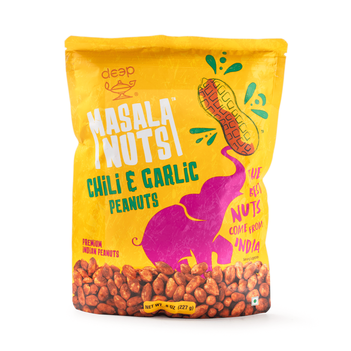 Nozes Masala - Amendoins com Alho e Pimenta, Deep 8 onça(s)
