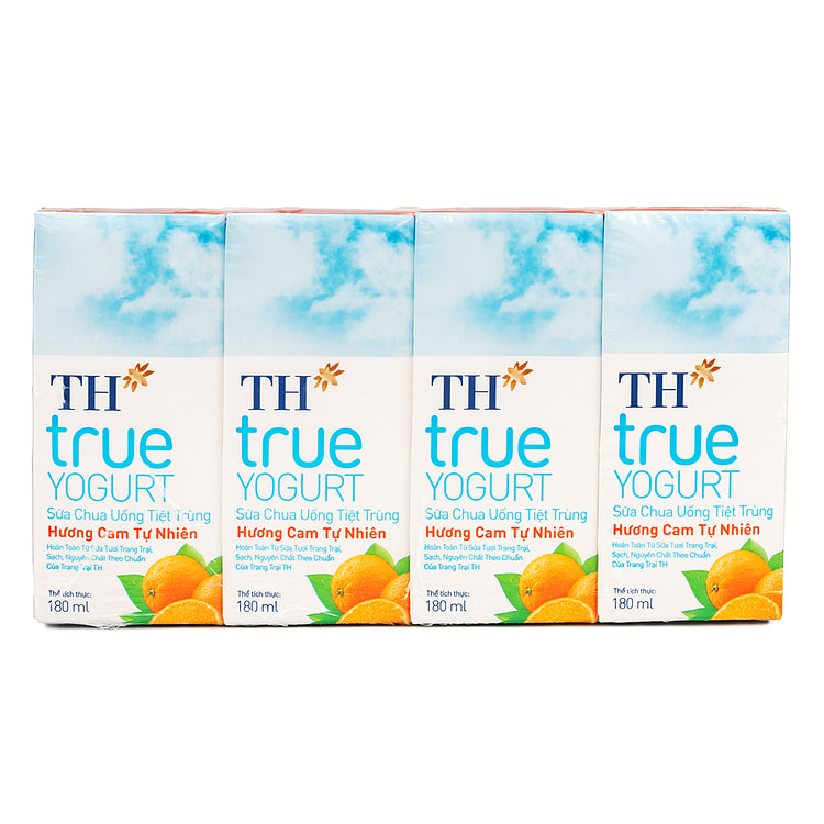 TH True Yogurt Drink Orange ( 4 Pack) 180 毫升
