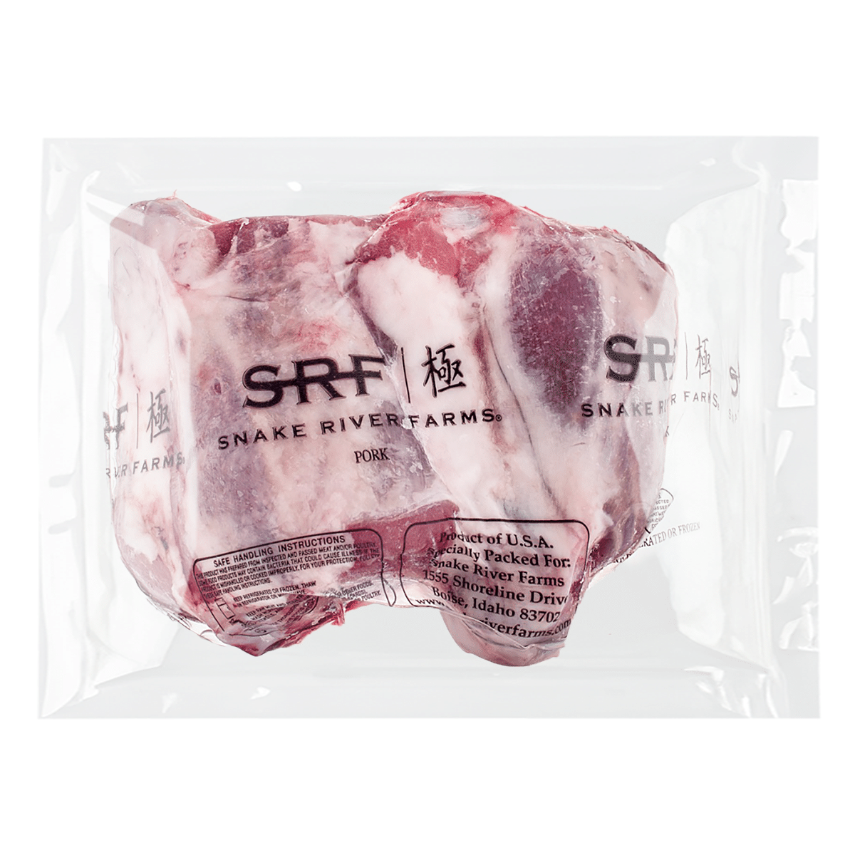 SRF 黑豚蹄膀, 无皮带骨 2PC 冷冻 2.5-3 磅