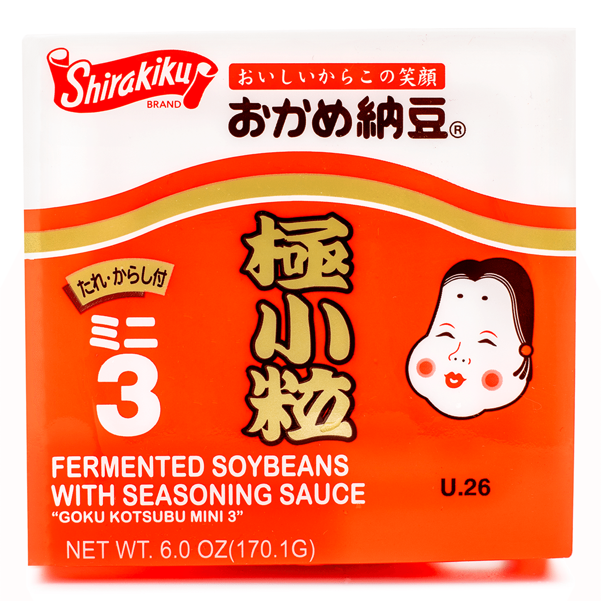 Shirakiku Okame Kotsubu Natto 3P Frozen 170.1 g
