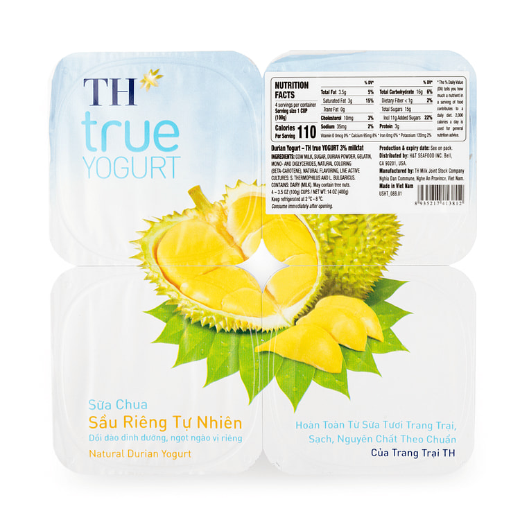 TH True Yogurt Durian Flavor, Air Shipped 400 g